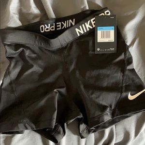Black nike pro shorts